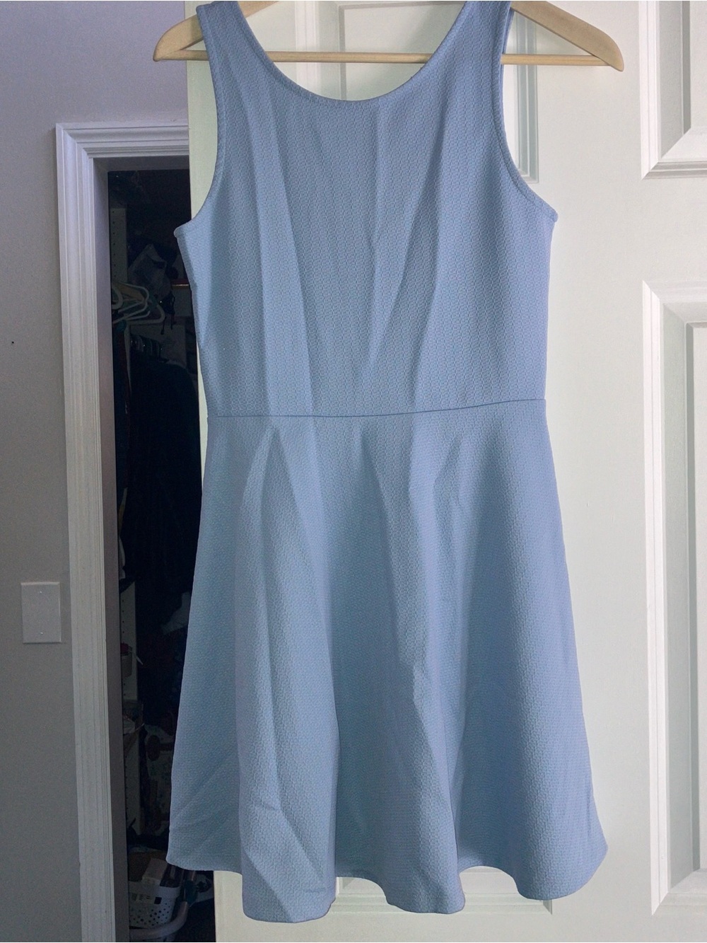 H&M Light Blue Sleeveless Mini Dress